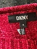 DKNY 100% Polyester Hearts Burgundy Pullover Sweater Size 5 - photo 3