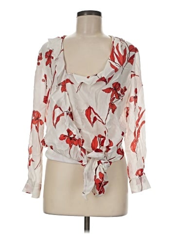 Parker 3/4 Sleeve Silk Top (view 1)
