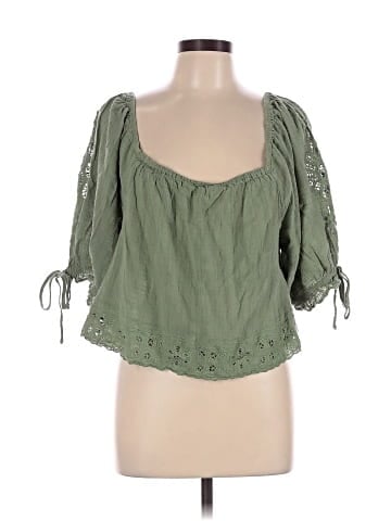 American Eagle Outfitters 3/4 Sleeve Blouse (view 1)