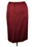 Kasper 100% Polyester Solid Burgundy Formal Skirt Size 20 - photo 2