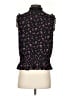 J.Crew 100% Polyester Black Sleeveless Blouse Size 2 - photo 2