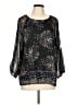 One September Black 3/4 Sleeve Blouse Size L - photo 1