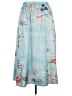 Unbranded Floral Blue Denim Skirt Size XXL - photo 2