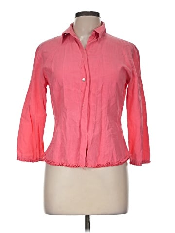 Tracy M. 3/4 Sleeve Silk Top (view 1)