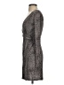 Three Dots 100% Viscose Animal Print Gray Cocktail Dress Size XS - photo 5