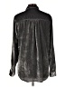 Pilcro Metallic Silver Long Sleeve Button-Down Shirt Size L - photo 2