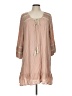 Entro 100% Rayon Tan Casual Dress Size L - photo 1