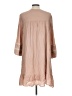 Entro 100% Rayon Tan Casual Dress Size L - photo 2