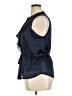 7 For All Mankind 100% Polyester Blue Sleeveless Blouse Size XL - photo 5