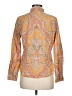 J.Crew Collection 100% Cotton Paisley Orange Long Sleeve Button-Down Shirt Size 8 - photo 2
