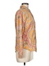 J.Crew Collection 100% Cotton Paisley Orange Long Sleeve Button-Down Shirt Size 8 - photo 4