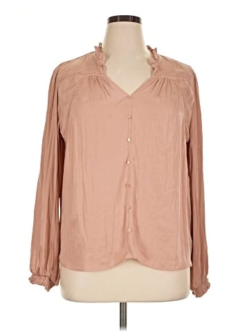 Cupcakes & Cashmere Long Sleeve Blouse (view 1)