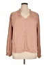 Cupcakes & Cashmere 100% Polyester Tan Long Sleeve Blouse Size XL - photo 1