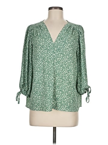 Olivia Grey 3/4 Sleeve Blouse (view 1)