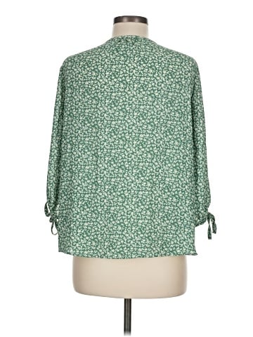 Olivia Grey 3/4 Sleeve Blouse (view 2)