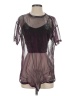 Charlotte Russe 100% Polyester Purple Short Sleeve Top Size S - photo 1