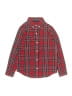 Janie and Jack 100% Cotton Plaid Red Long Sleeve Button-Down Shirt Size 5 - photo 1
