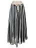 Vince Camuto 100% Polyester Stripes Silver Casual Skirt Size S - photo 1