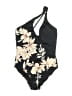 Sanctuary Floral Black One Piece Swimsuit Size L - photo 1