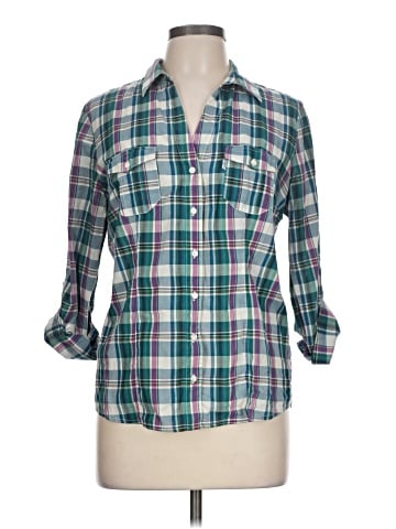 Levi's 3/4 Sleeve Button-Down Shirt (view 1)