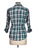 Levi's 100% Cotton Plaid Green 3/4 Sleeve Button-Down Shirt Size L - photo 2