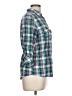 Levi's 100% Cotton Plaid Green 3/4 Sleeve Button-Down Shirt Size L - photo 4