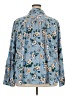 LC Lauren Conrad 100% Polyester Floral Blue Long Sleeve Blouse Size 3X - photo 2