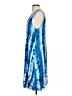 Three Dots Tie-dye Blue Casual Dress Size S - photo 5