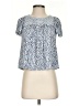 Lucky Brand Blue Short Sleeve Blouse Size XS - photo 1
