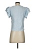 Drew 100% Cotton Blue Short Sleeve Top Size XS - photo 2