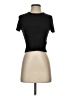 Final Touch Black Short Sleeve Turtleneck Size S - photo 1