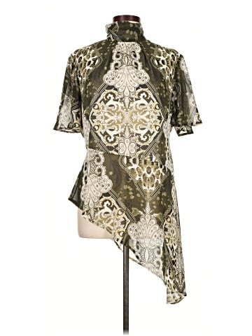 New York & Company Short Sleeve Blouse (view 1)