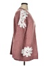 Olivia Grey Floral Burgundy Pullover Sweater Size 1X - photo 4