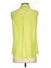 Tahari 100% Polyester Animal Print Green Sleeveless Blouse Size XS (estimated) - photo 2