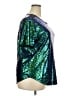 Spadehill 100% Polyester Metallic Teal Green Short Sleeve Top Size XXL - photo 4