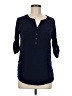 NY&C 100% Rayon Blue 3/4 Sleeve Blouse Size M - photo 1