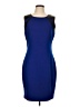 Tahari Color Block Blue Cocktail Dress Size 12 - photo 1