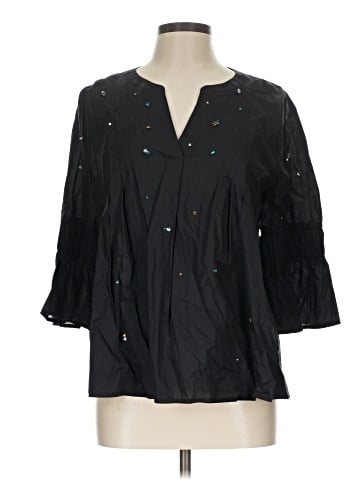 a.n.a. A New Approach 3/4 Sleeve Blouse (view 1)