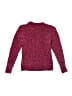 DKNY 100% Polyester Hearts Burgundy Pullover Sweater Size 5 - photo 2