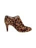 Vince Camuto Animal Print Brown Ankle Boots Size 9 - photo 1