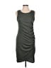 Leith Solid Gray Casual Dress Size L - photo 1