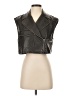 Zara 100% Polyurethane Gray Vest Size S - photo 1