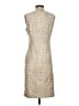 J. McLaughlin Metallic Tan Cocktail Dress Size S - photo 2