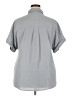 Unbranded 100% Polyester Gray Short Sleeve Blouse Size XXL - photo 2