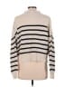 Blu Pepper Stripes Ivory Turtleneck Sweater Size L - photo 2