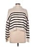 Blu Pepper Stripes Ivory Turtleneck Sweater Size L - photo 1