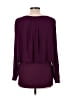 NY Collection 100% Polyester Burgundy Long Sleeve Blouse Size L - photo 2