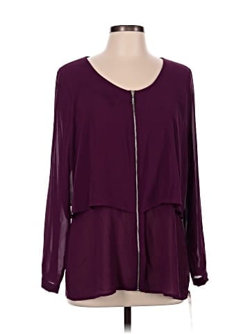 NY Collection Long Sleeve Blouse (view 1)