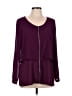 NY Collection 100% Polyester Burgundy Long Sleeve Blouse Size L - photo 1