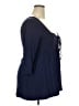 Venus Blue 3/4 Sleeve Blouse Size 2X - photo 4